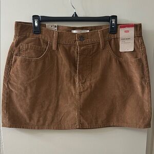Levi's Women's Tan Corduroy Mini Skirt
